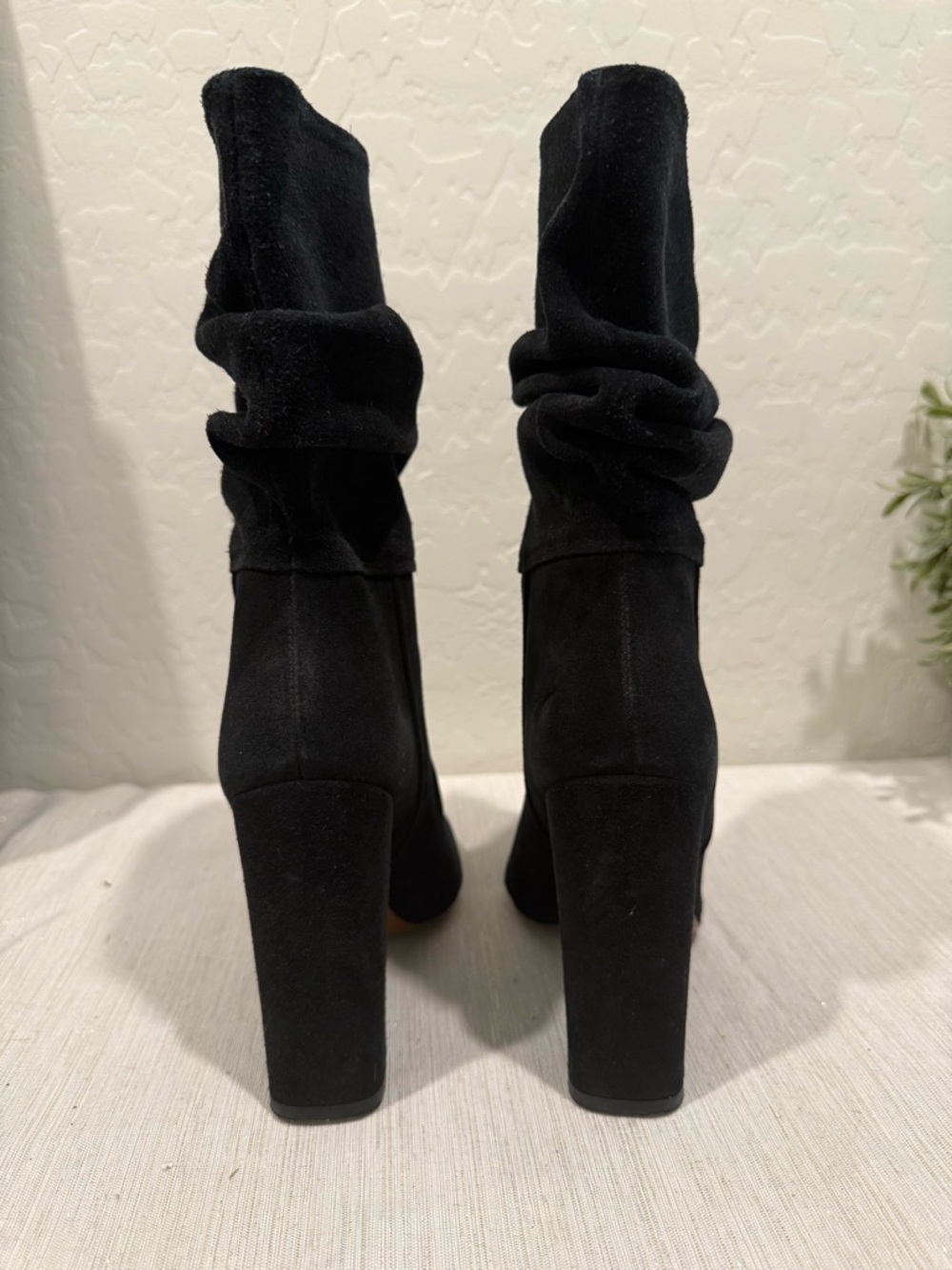 INGILIZ Antoaneta Black Suede Slouchy High-Heel Ankle Boots - EU 37/7 - Picture 7 of 10